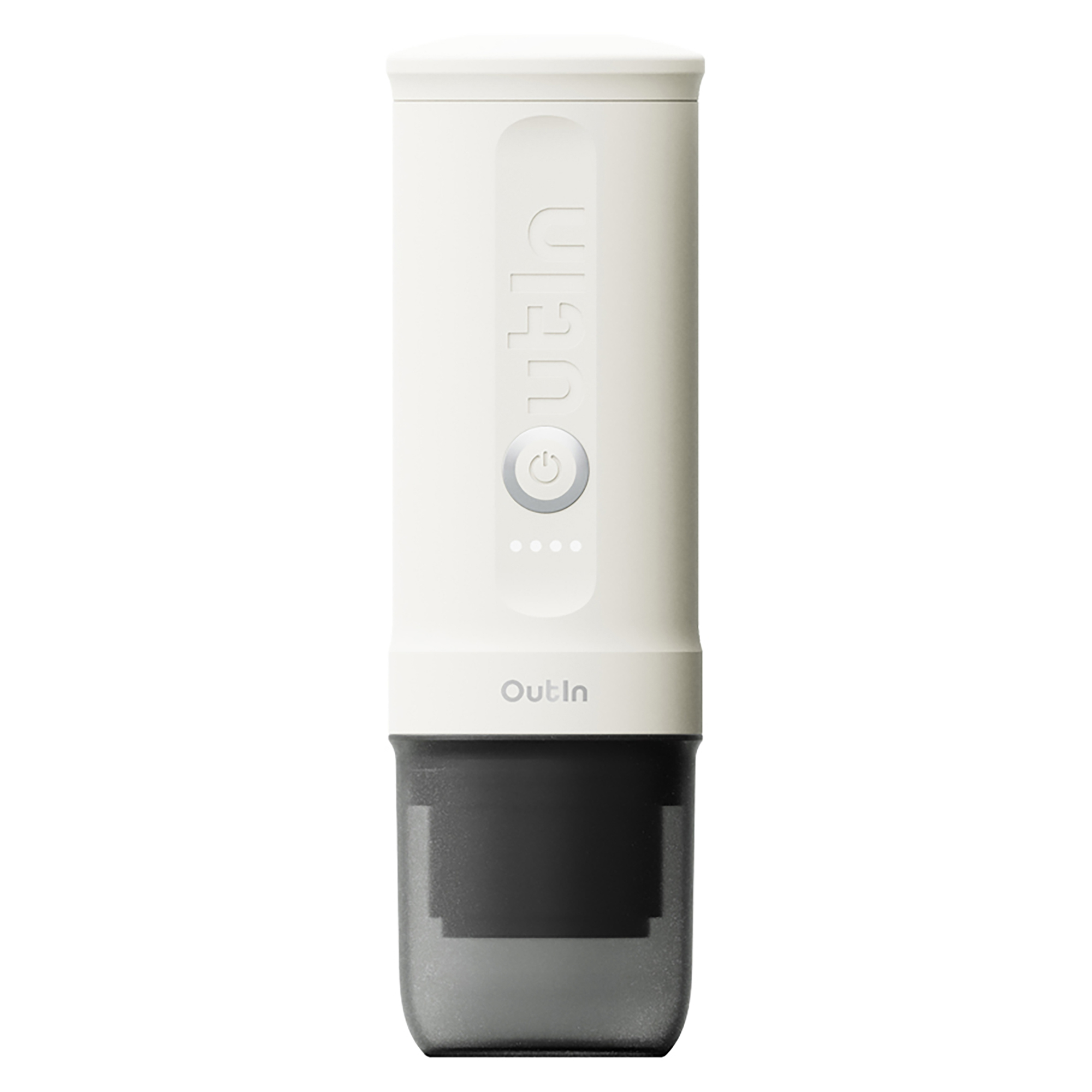OutIn Nano Portable Electric Espresso Machine — 23.6 Oz., Travel-Sized, Pearl White, Model# OTEM-01-PW